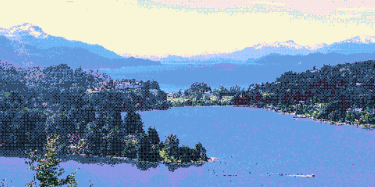 Fotito de baja resolución del Nahuel Huapi